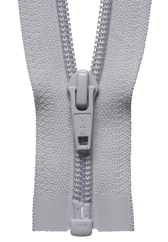 Nylon Chunky Open Ended Zip 71cm Col 336 Silver