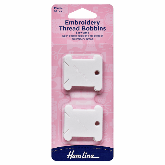 Embroidery Thread Bobbins Plastic (pack of 30)