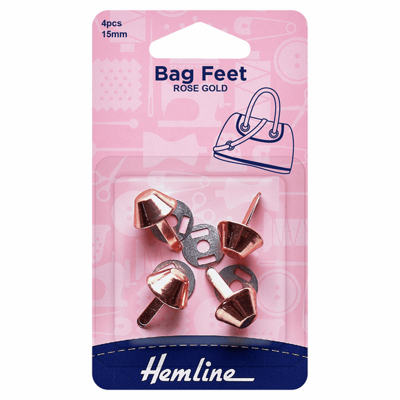 Bag Feet 15mm Rose Gold - 4 pieces