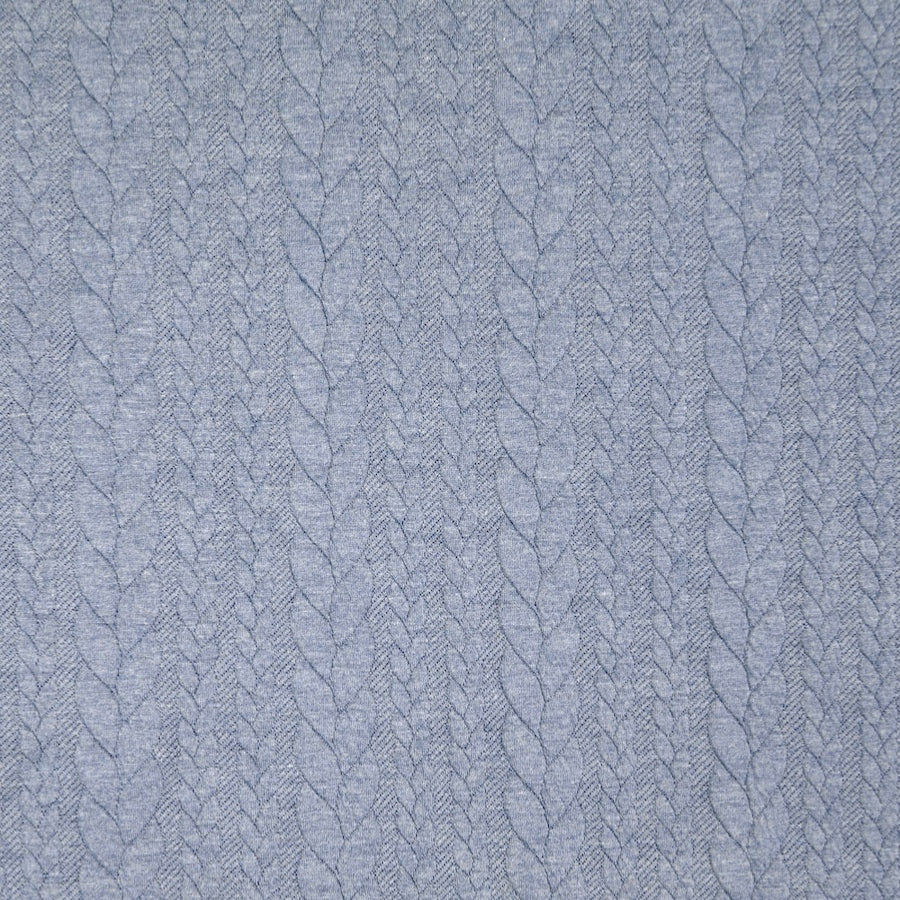 Cable Knit Jacquard in Denim Blue – Escape & Create