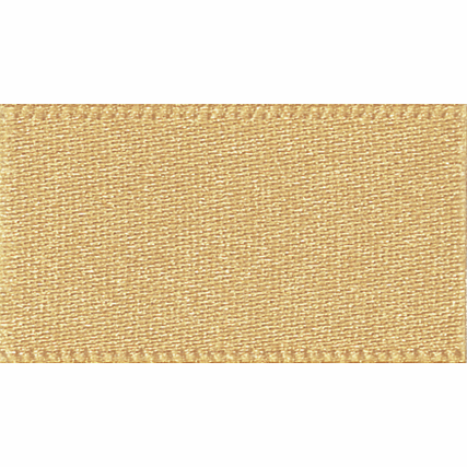 Ribbon Double Faced Satin 15mm Col 678 Honey Gold (B)