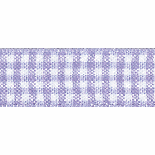 Ribbon Gingham 10mm Col 910 Orchid
