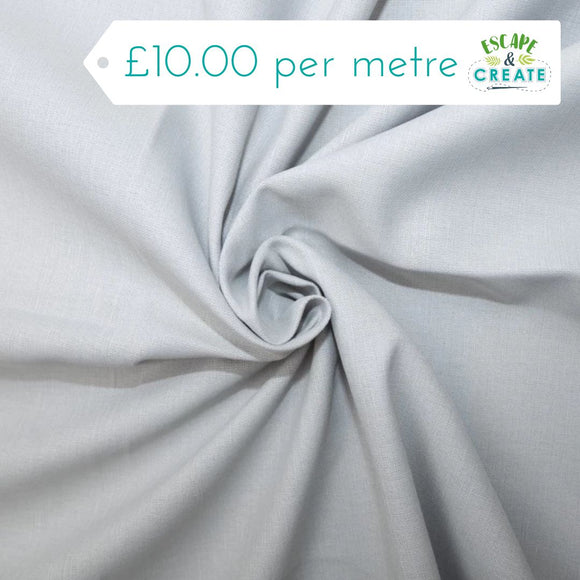 Canvas in Plain Steel Grey by Laura Ashley (Linen/Cotton)