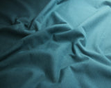 REMNANT Jersey in Plain Teal (Cotton) (140cm wide x 162cm)