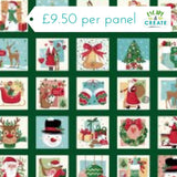 Panel (Christmas) Wishes Squares by Makower (4)