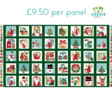 Panel (Christmas) Wishes Squares by Makower (4)