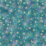 Makower Luna Constellation on Teal