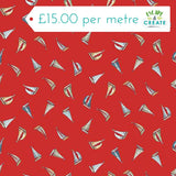 Makower High Tide Sail Away Red