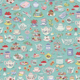 Makower Afternoon Tea Time Teal