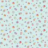 Makower Afternoon Tea Cupcake Confetti Blue