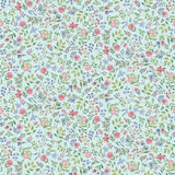 Makower Afternoon Tea Sugar Flowers Blue