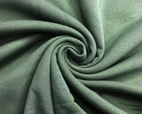 Sweatshirting Fleece Backed in Plain Olive Green