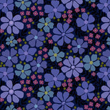Andover Mystic Meadow Packed Floral Blue