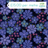 Andover Mystic Meadow Packed Floral Blue