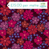 Andover Mystic Meadow Packed Floral Red