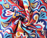 Cotton Sateen (Stretch) Spectrum Swirls by Little Johnny