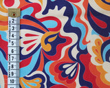 Cotton Sateen (Stretch) Spectrum Swirls by Little Johnny