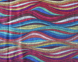 Cotton Sateen (Stretch) Rainbow Flow by Little Johnny