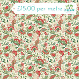 Makower Christmas Good Tidings Sarasa Cream