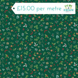 Makower Christmas Good Tidings Sprig Green