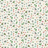 Makower Christmas Good Tidings Sprig Cream