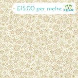 Makower Christmas Good Tidings Frosty Cream