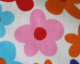 Polycotton Mindy Florals Egg Flowers Multi