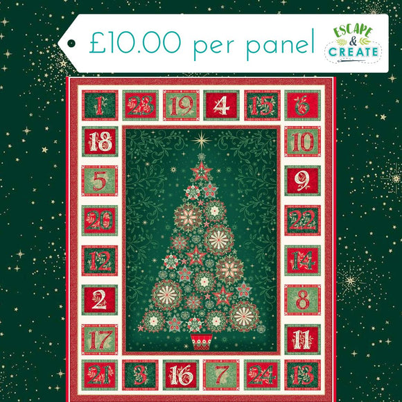 Panel (Christmas) Good Tidings Advent Calendar by Makower (47)