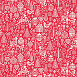Makower Christmas Scandi Red
