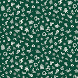 Makower Christmas Scandi Charms Green