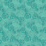 Andover Color Me Pretty Rose Bloom Teal