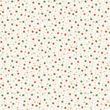 Makower Christmas Jolly St Nick Sparkle Cream