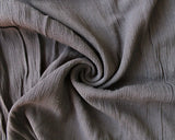 Viscose Crinkle Crepe in Black