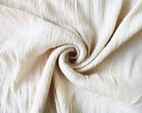 Viscose Crinkle Crepe in Cream