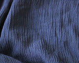 Viscose Crinkle Crepe in Navy