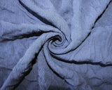 Viscose Crinkle Crepe in Navy