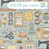 Makower Atelier Couture Blue