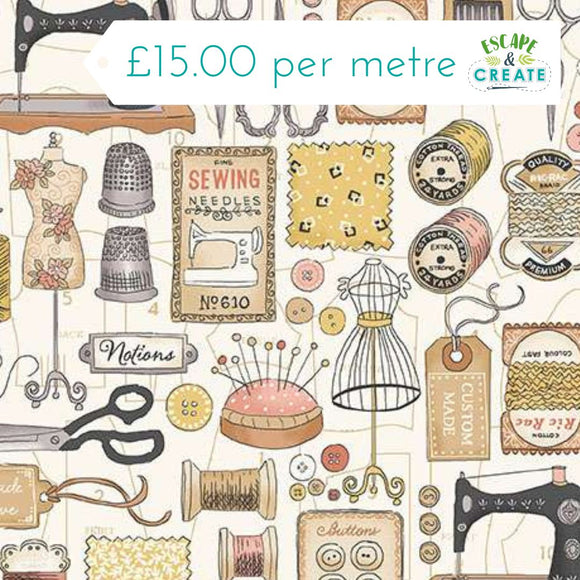 Makower Atelier Couture Cream