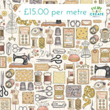 Makower Atelier Couture Cream