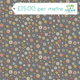 Makower Atelier Buttons Grey