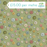 Makower Atelier Buttons Green