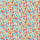 Makower Deep Blue Sea Fish Shoal Cream