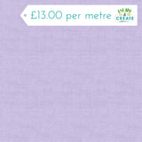 Makower Linen Texture Lilac 100% Cotton