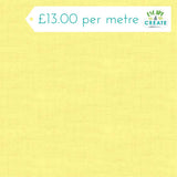 Makower Linen Texture Primrose 100% Cotton