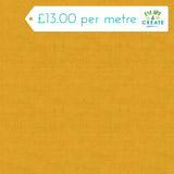 Makower Linen Texture Gold 100% Cotton