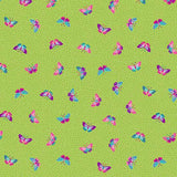 Makower Tropica Butterflies Green