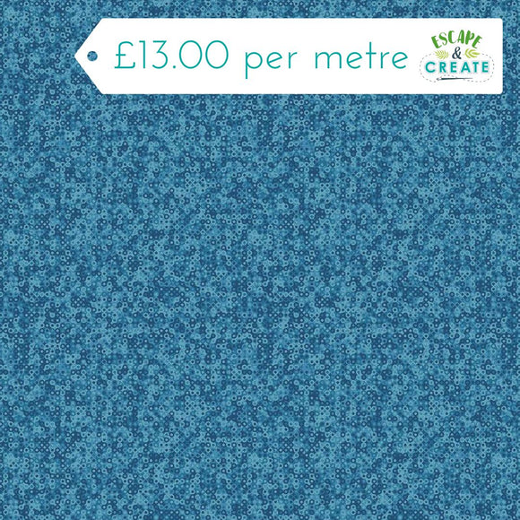 Makower Fairy Rings Teal