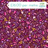 Makower Tropica Foliage Red