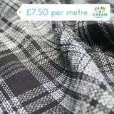 Tartan Lightweight Suiting Black/White