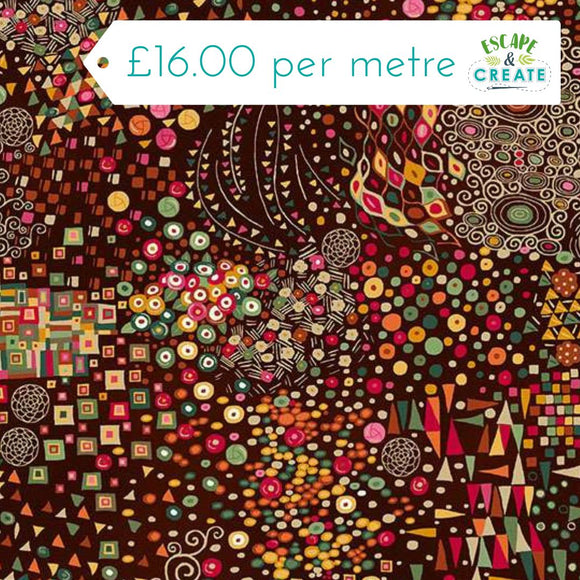 Makower Golden Symphony Brown